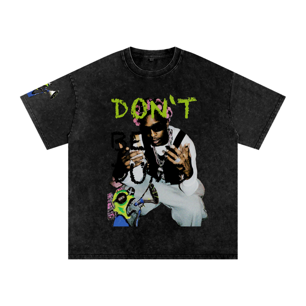DONT BE DUMB A$AP ROCKY Snow Washed Oversized Cotton T-Shirt ODMPOD