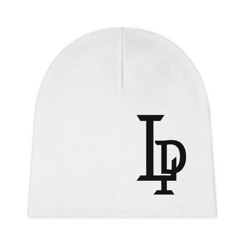 LOGO BEANIE  Beanie — Minimal Black 'LP' Monogram Hat