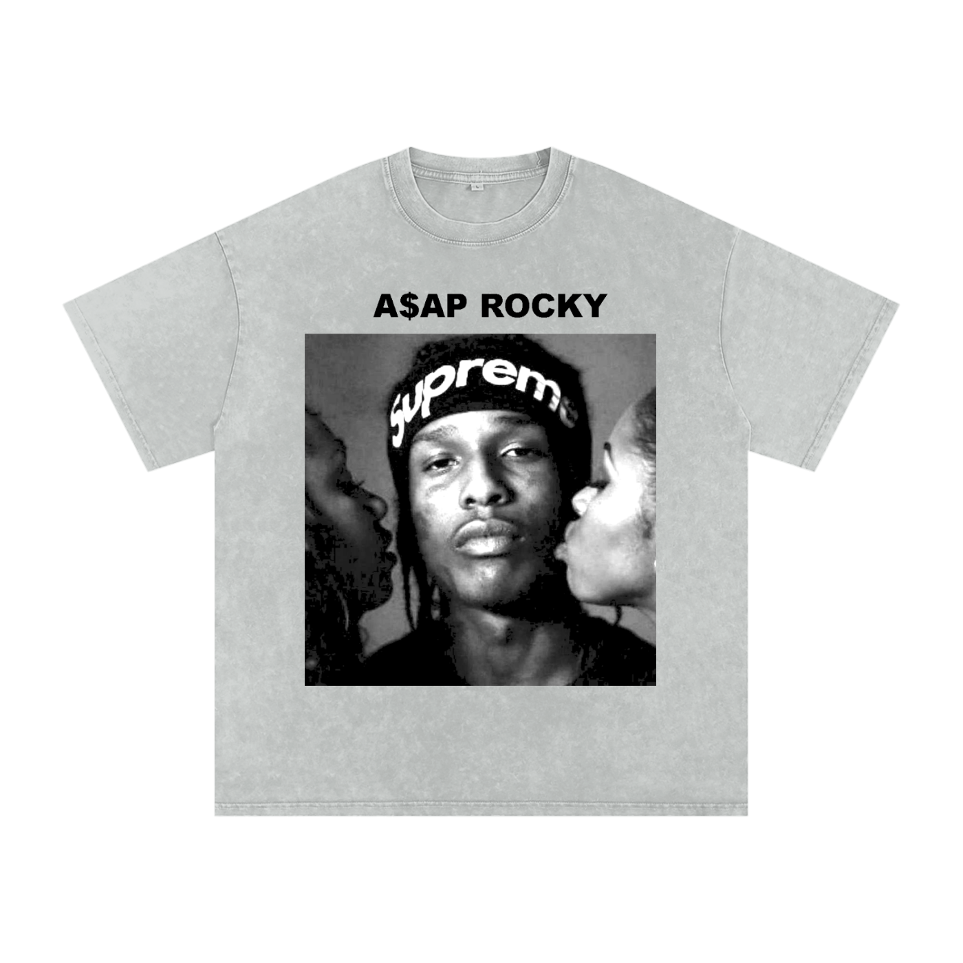 Asap rocky Snow Washed Oversized Cotton T-Shirt ODMPOD