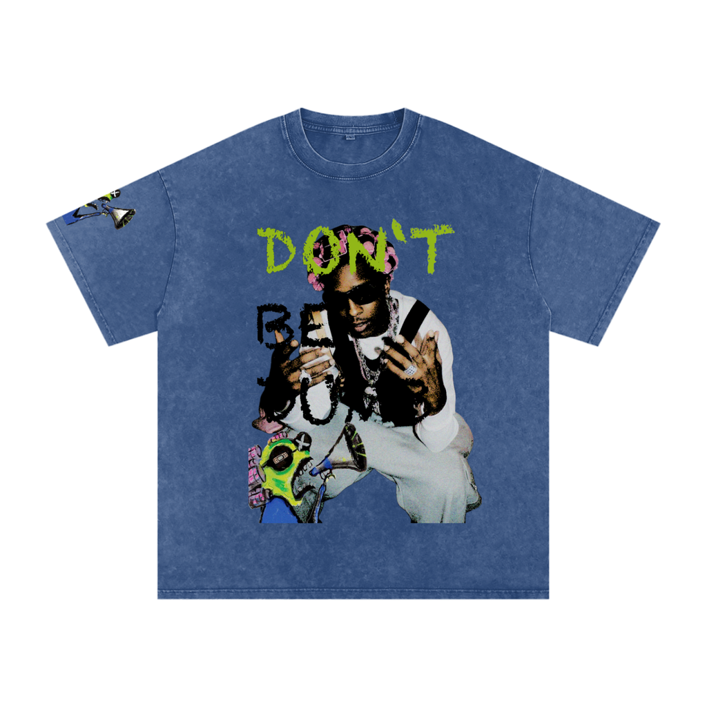 DONT BE DUMB A$AP ROCKY Snow Washed Oversized Cotton T-Shirt ODMPOD