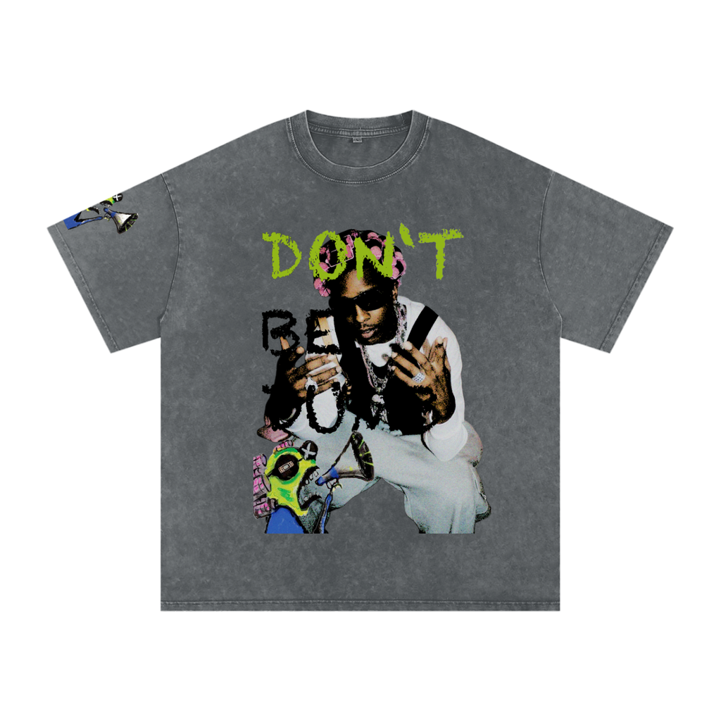 DONT BE DUMB A$AP ROCKY Snow Washed Oversized Cotton T-Shirt ODMPOD