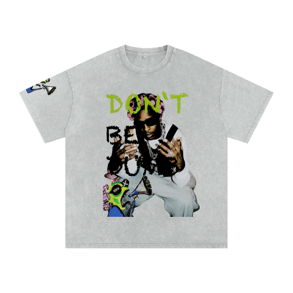 DONT BE DUMB A$AP ROCKY Snow Washed Oversized Cotton T-Shirt ODMPOD