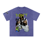 DONT BE DUMB A$AP ROCKY Snow Washed Oversized Cotton T-Shirt ODMPOD