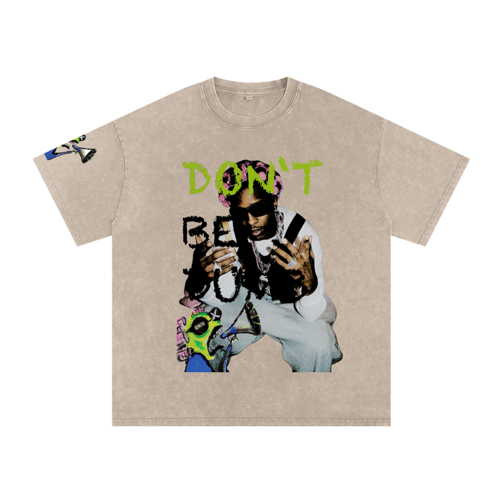 DONT BE DUMB A$AP ROCKY Snow Washed Oversized Cotton T-Shirt ODMPOD